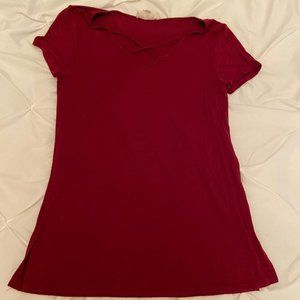 Red Casual Top